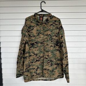 Columbia Sewing Co. Marines Mens Field Jacket Shirt  M Long Camouflage Tactical